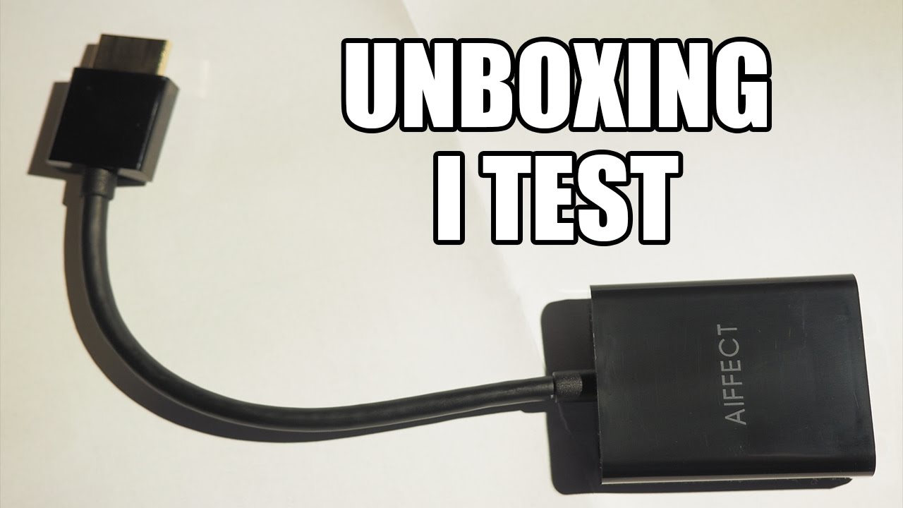 Jak podłączyć VGA przez HDMI? Test konwertera Aiffect