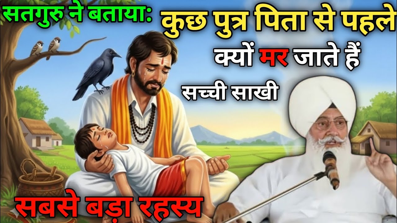 सतगुरु ने बताया! कुछ पुत्र पिता से पहले क्यों मर जाते हैं! 😱 सच्ची साखी! Radha Soami Ji #sakhi 