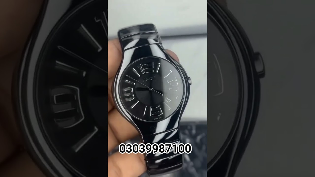 Rado True Round Quartz (Men&rsquo;s Watch)Swiss Made Brand New All Ceramic With DateSealed Pack #rado