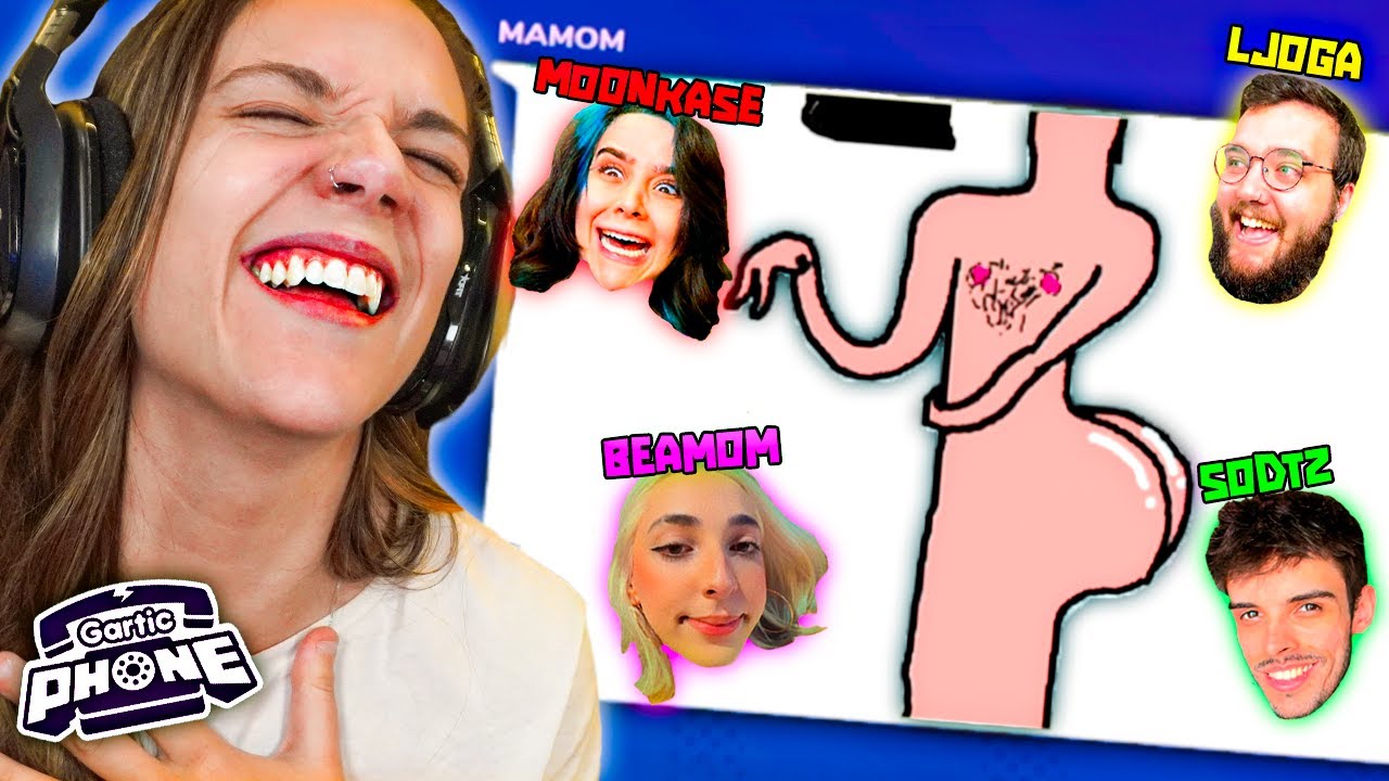PURO CAOS 🔥 no Gartic Phone! | feat Moonkase, Beamom, LJoga e Sodtz