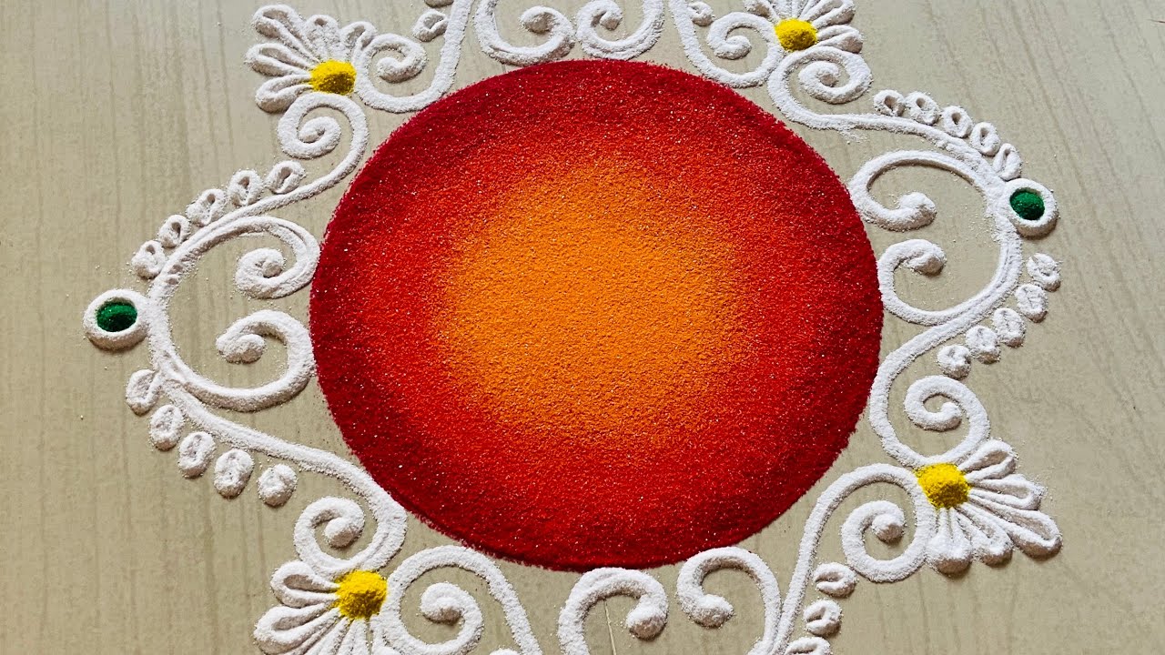 दारात काढण्यासाठी सोपी रांगोळी | Daily Rangoli Design | Easy Simple Daily Rangoli Design 