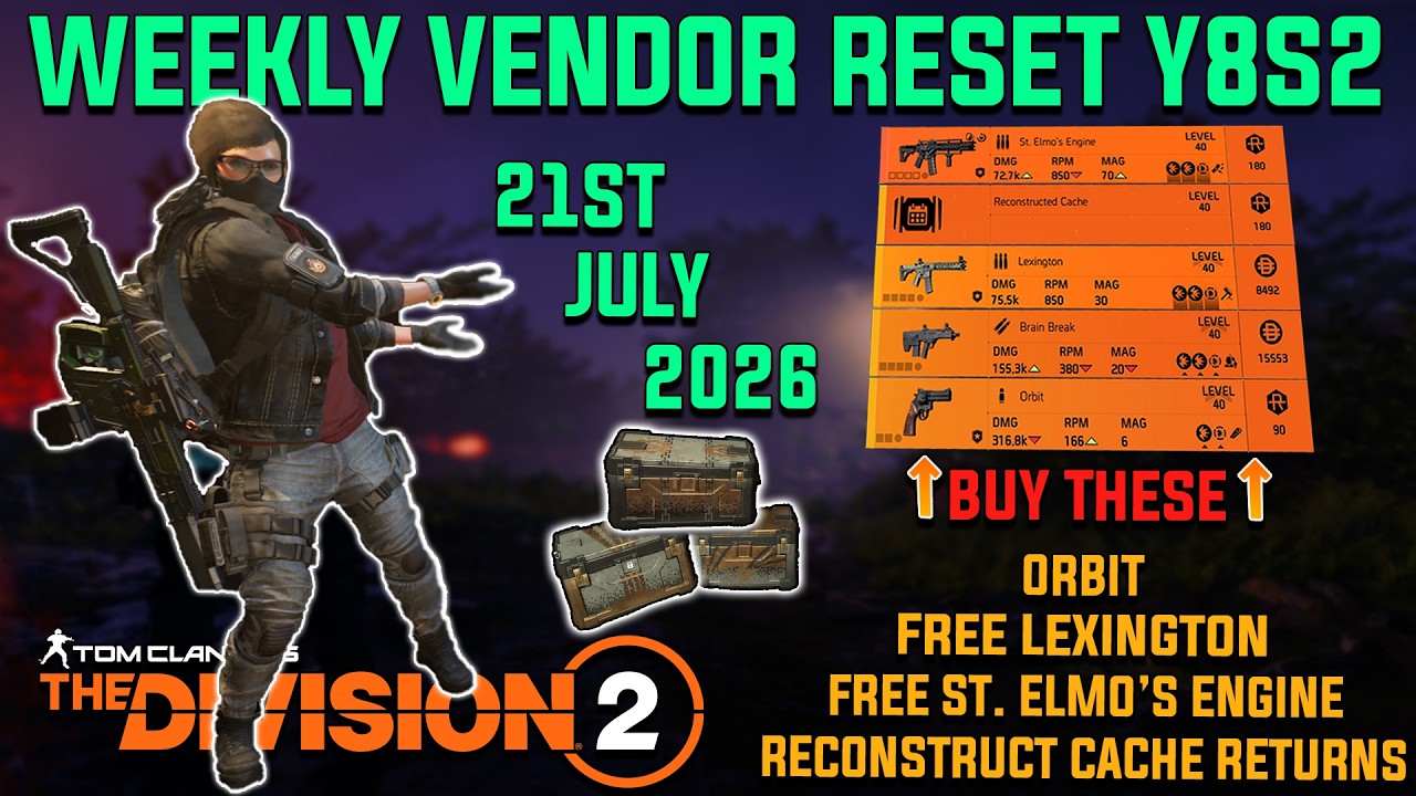 The Division 2 | FREE Lexington & St. Elmo! Dust Storm Event + Vendor & Escalation Reset!