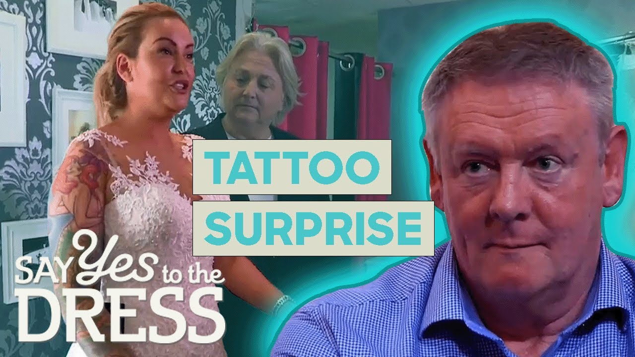 Dad’s Jaw Drops As Bride Reveals Tattoos While Wedding Dress Shopping | Say Yes To The Dress: UK