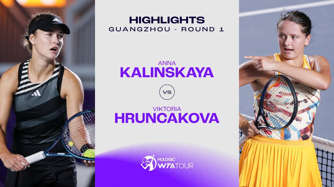 Anna Kalinskaya vs. Viktoria Hruncakova | 2023 Guangzhou Round 1 | WTA Match Highlights