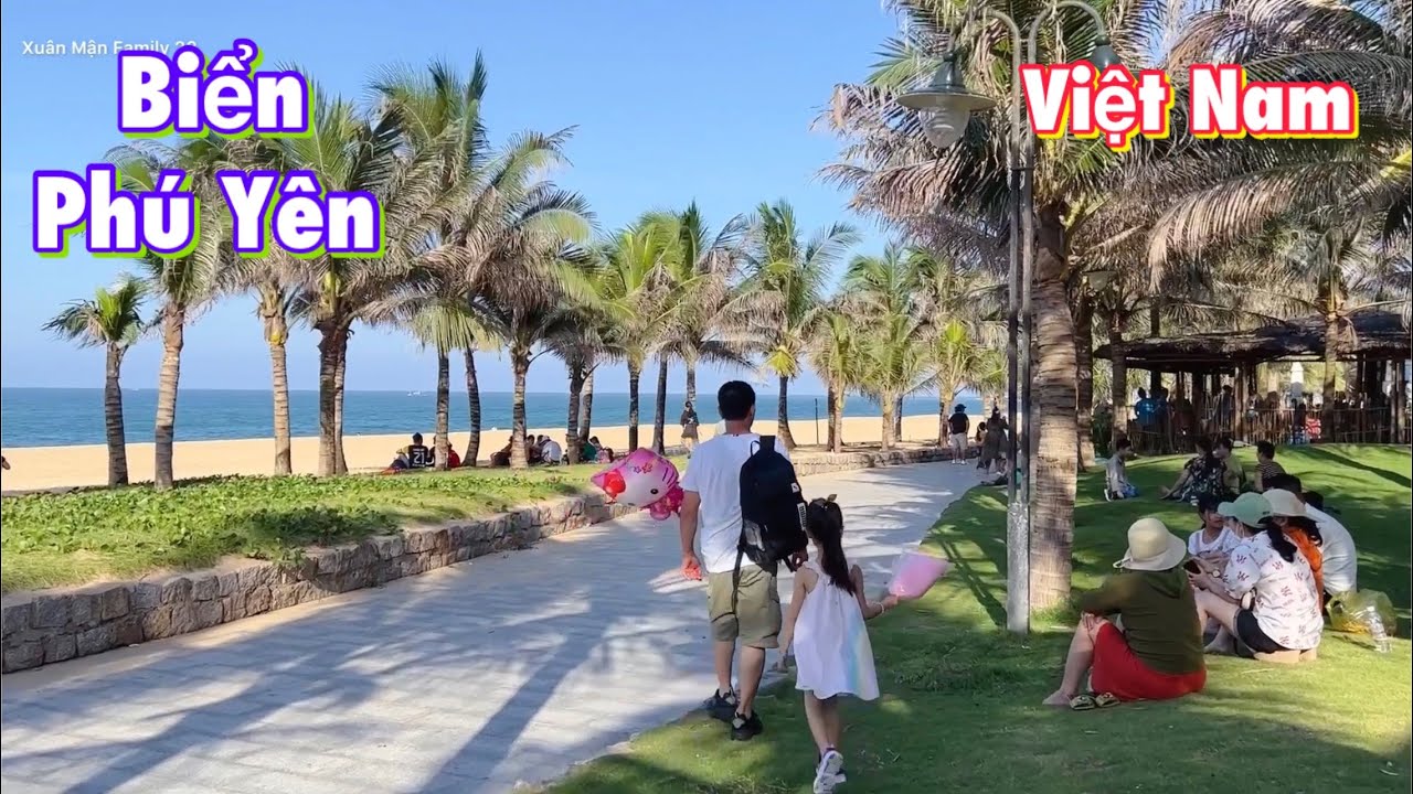 Vlog 35 || Review biển tuy hòa Phú Yên Việt Nam hiện nay NTN, GĐ đi chơi biển, Việt kiều về Việt Nam