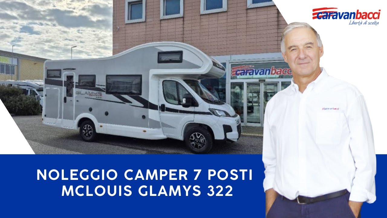 Vacanza in camper per 7 persone con il Mclouis Glamys 322