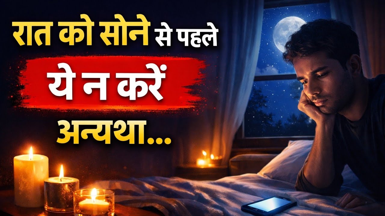 रात में सोने से 1 घंटा पहले ये न करें... अन्यथा...#sleepnight #goodnightmotivation 