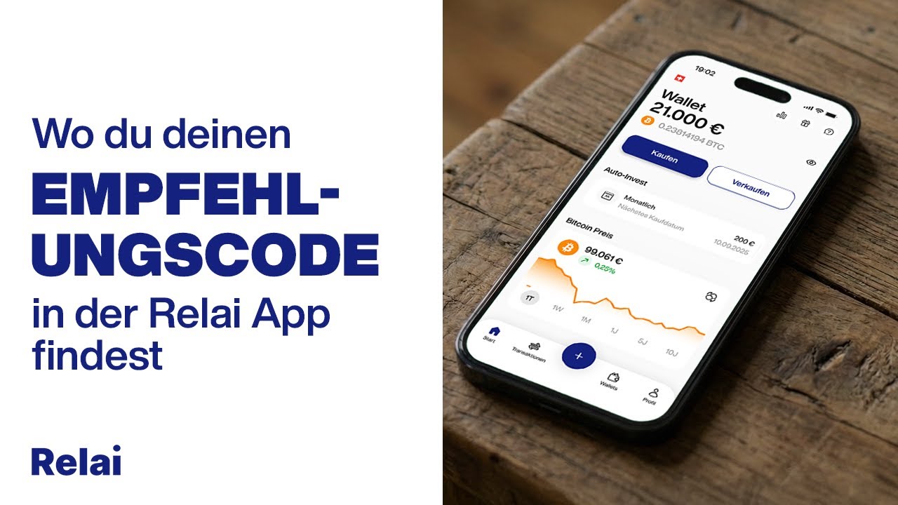 So findest du deinen Empfehlungscode in der Relai App