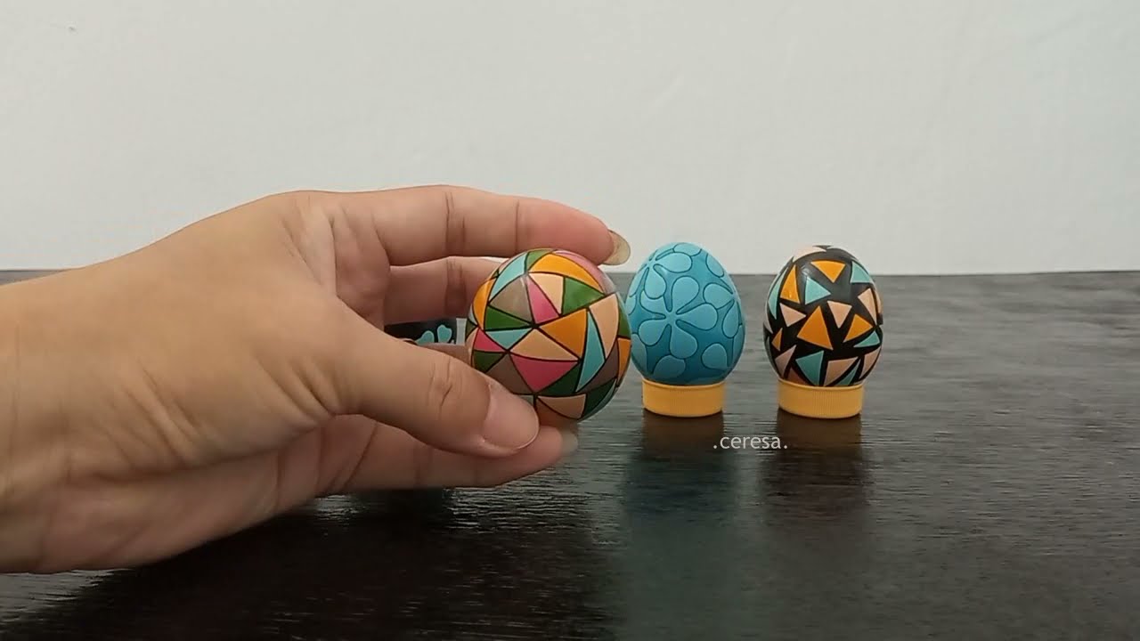 Kulit Cangkang Telur, Menggambar dan mewarnainya, ke-1