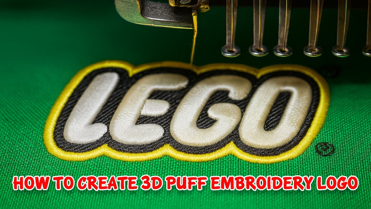 How to Create 3D Puff Embroidery Logo | Step by Step Digitizing Tutorial