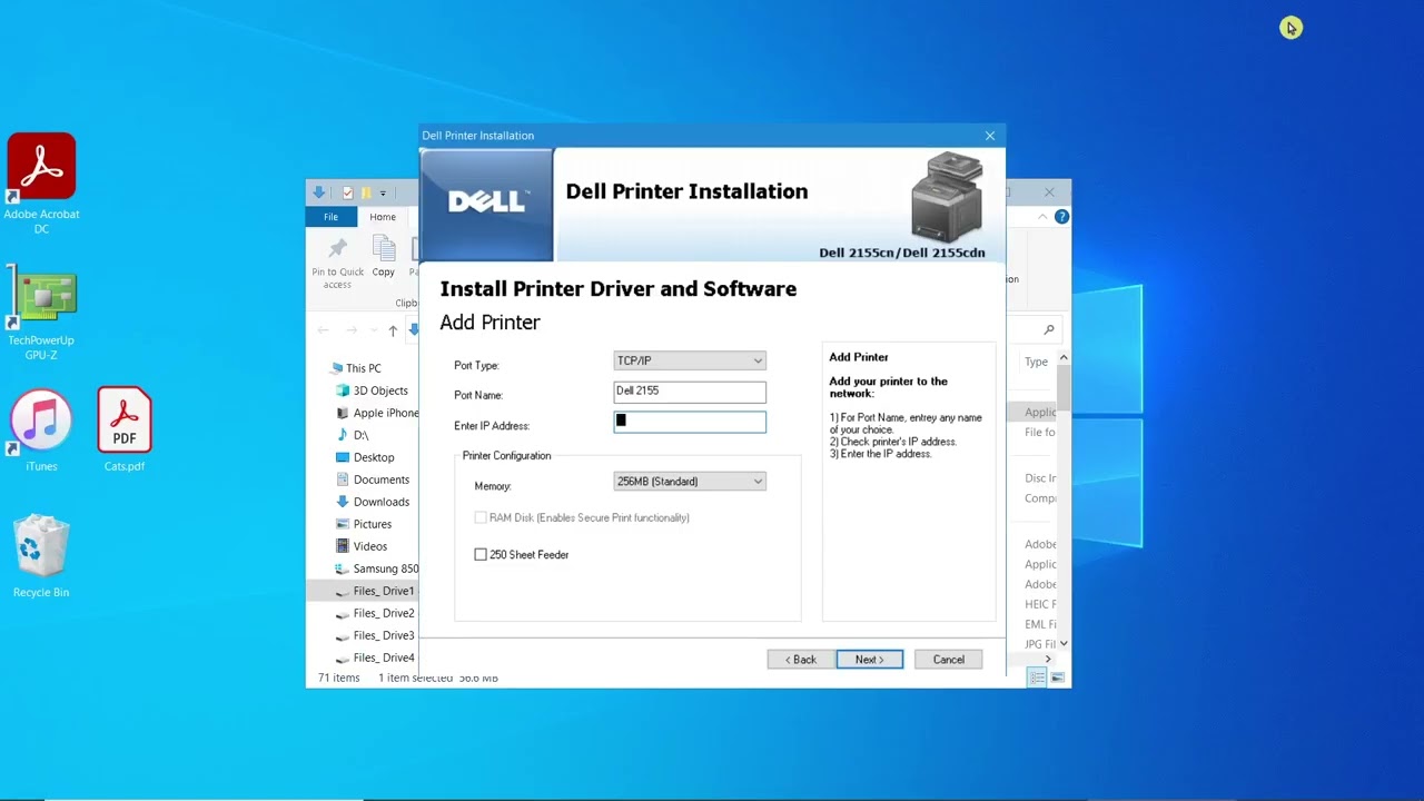 Dell 2155cn laser printer 2155cdn How to dowload and install software and drivers