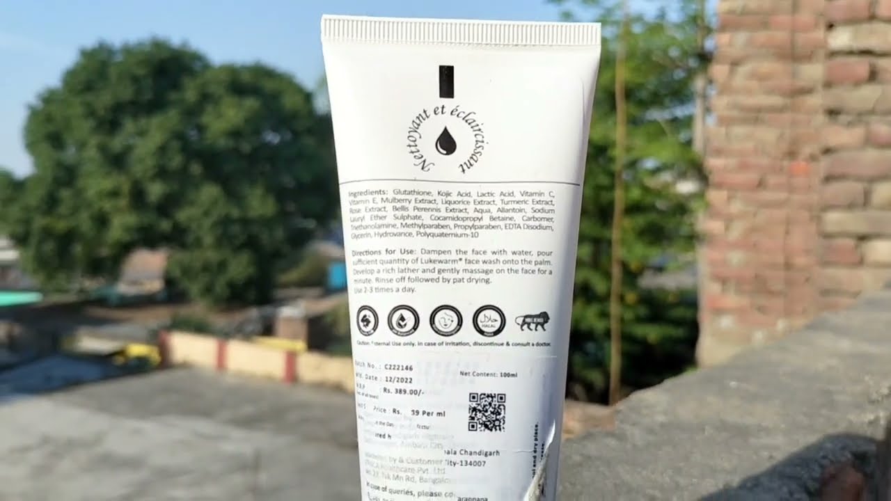 Lukewarm Glutathione Face Wash | Perfect For Acne Reduction #facewash #acne