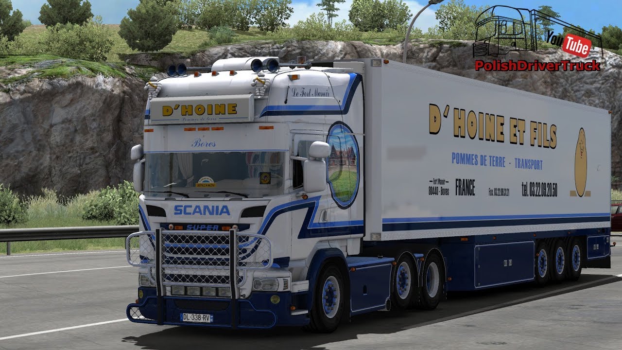 [ETS2. V1.30]...PDT... Scania R580 + Trailer DHoine Promo Video