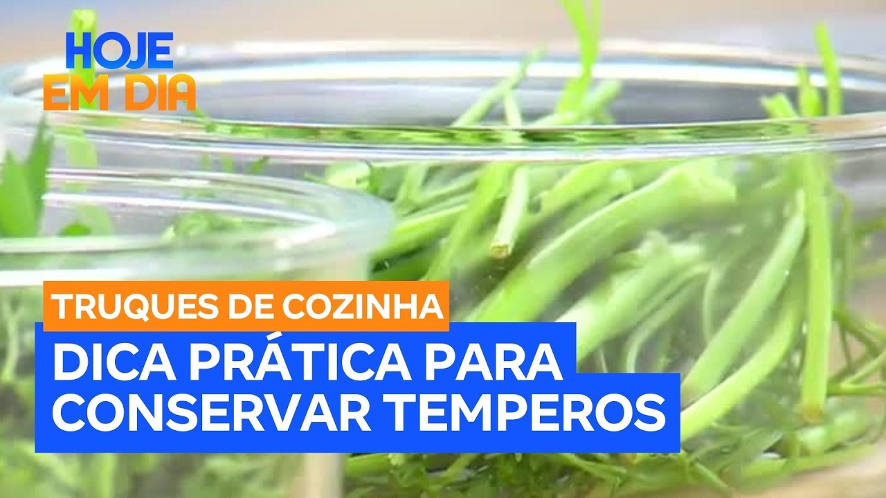 Truques de Cozinha: Aprenda a conservar temperos frescos desidratando-os no micro-ondas
