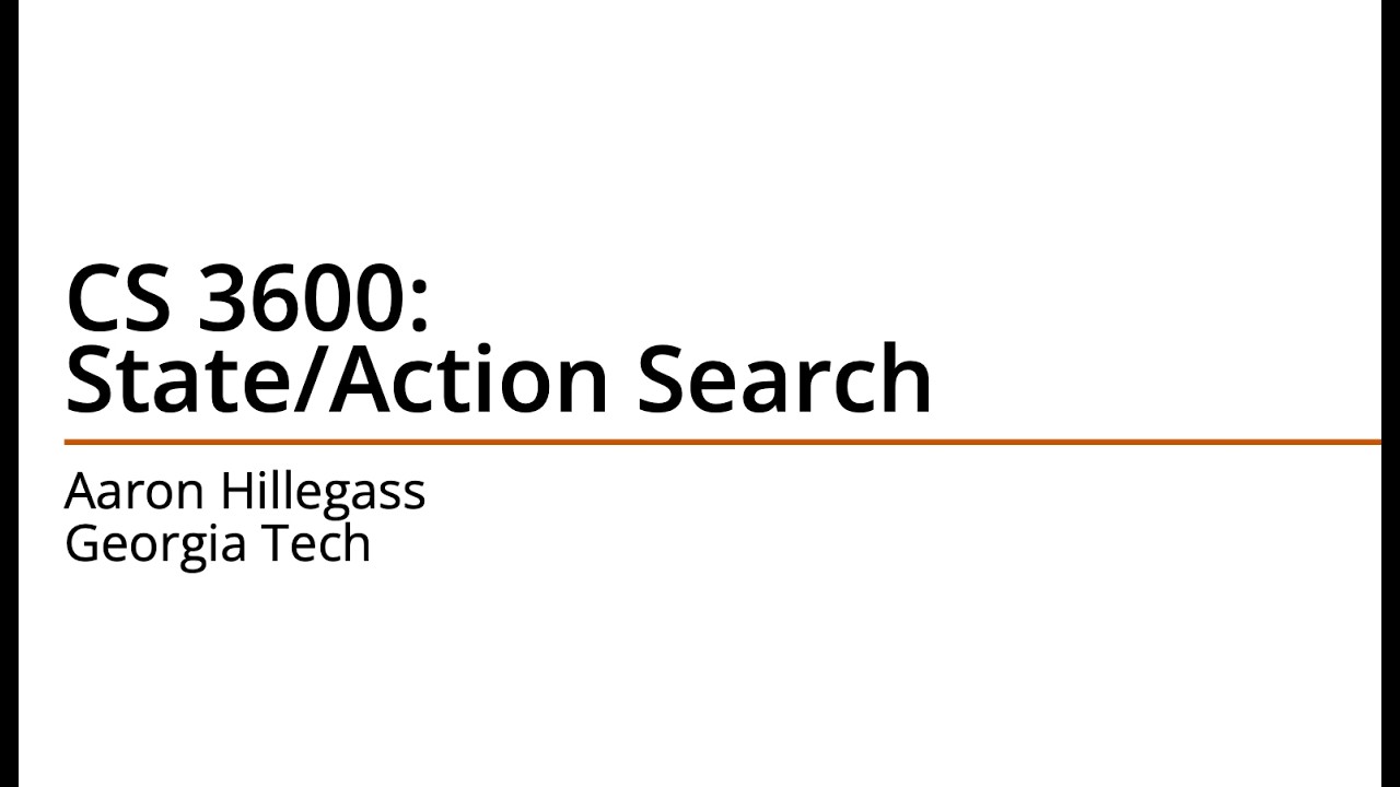 State Action Search Lecture: BFS, DFS, IDDFS, Bidirection BFS