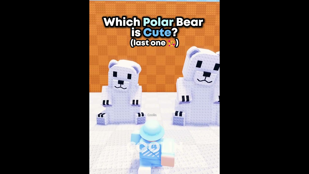 Which One Polar Bear Is 😍Cute?  #stealanegg #roblox