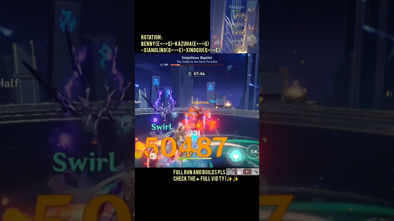 C0 Kazuha National | 12-3-2 | Spiral Abyss 4.6 Floor 12-9⭐ | Genshin Impact #genshinimpact  #shorts