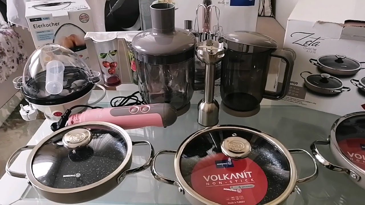 Çeyiz Alışverişi 🎁 Korkmaz  blender ve sahan seti, rossmann yumurta makinası