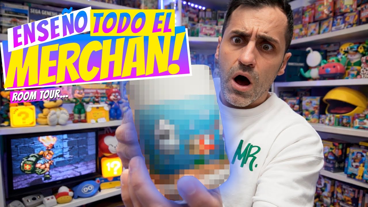 👉 NO SON JUEGOS… Merchandising, figuras y piezas ÚNICAS de videojuegos en mi GAME ROOM 🤯🎮