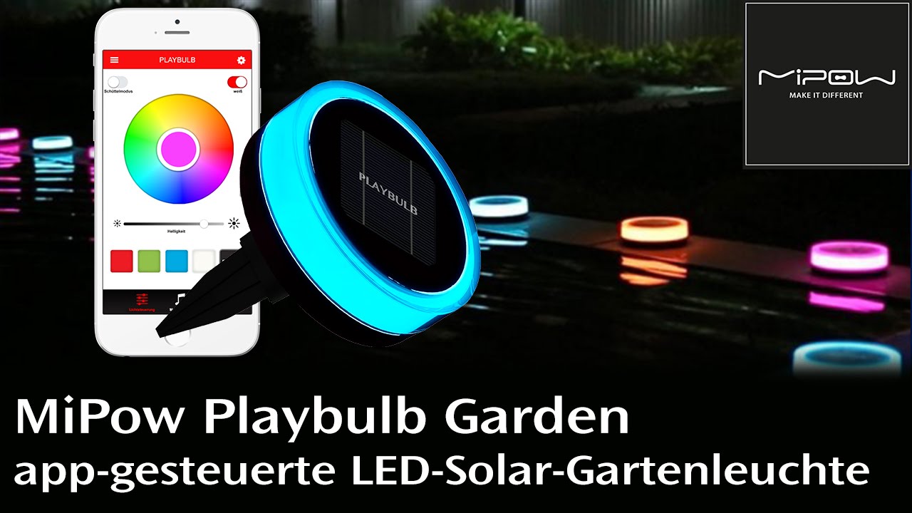MiPow Playbulb Garden - Die Solar-Gartenleuchte mit Appsteuerung