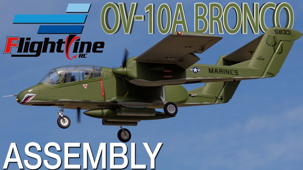 FlightLine RC OV-10A Bronco ОБНОВЛЕННАЯ Сборка - Motion RC