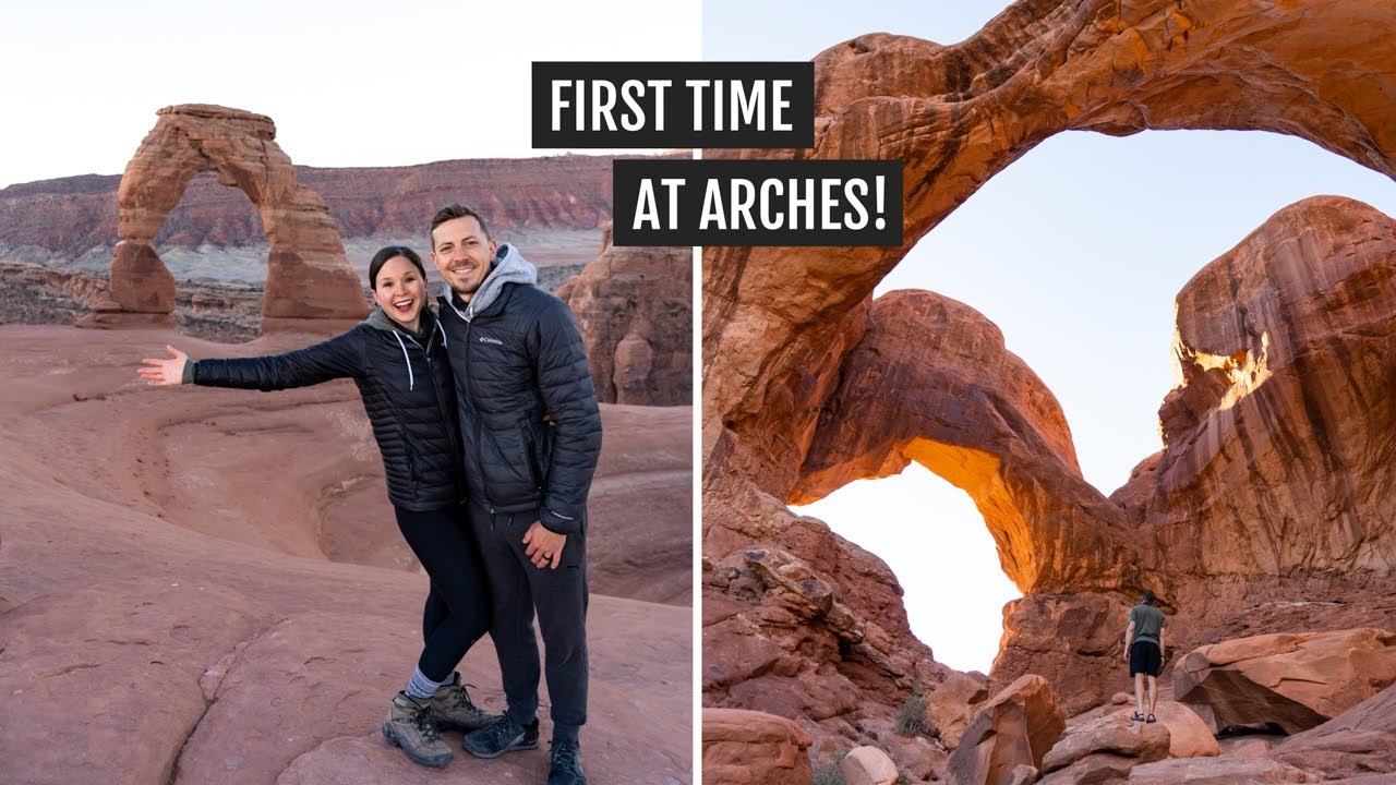 Our first time at Arches National Park! (Delicate Arch, Park Avenue, Double Arch, & MORE!)