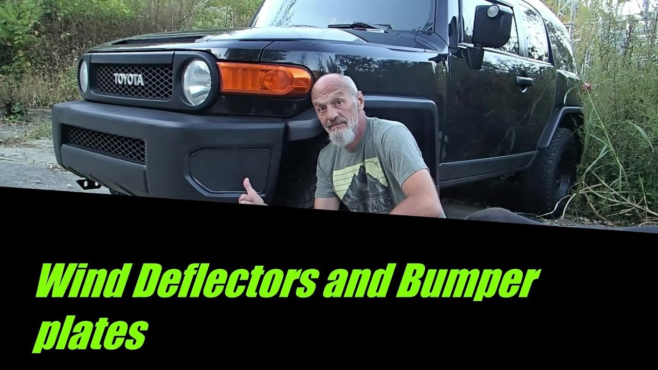 Toyota FJ Cruiser: front bumper wing covers and side window deflectors
