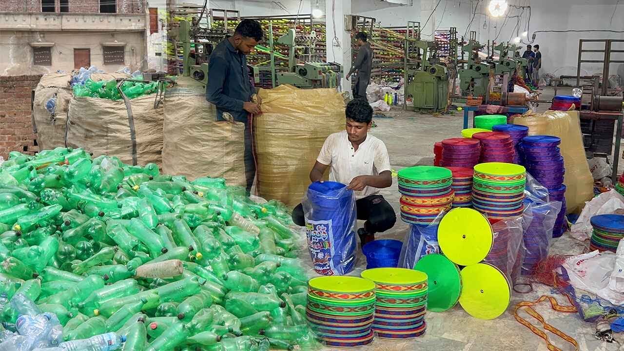 Amazing Recycling Process Of Waste Bottles into Strong Plastic Ropes | Incredible Factory Process