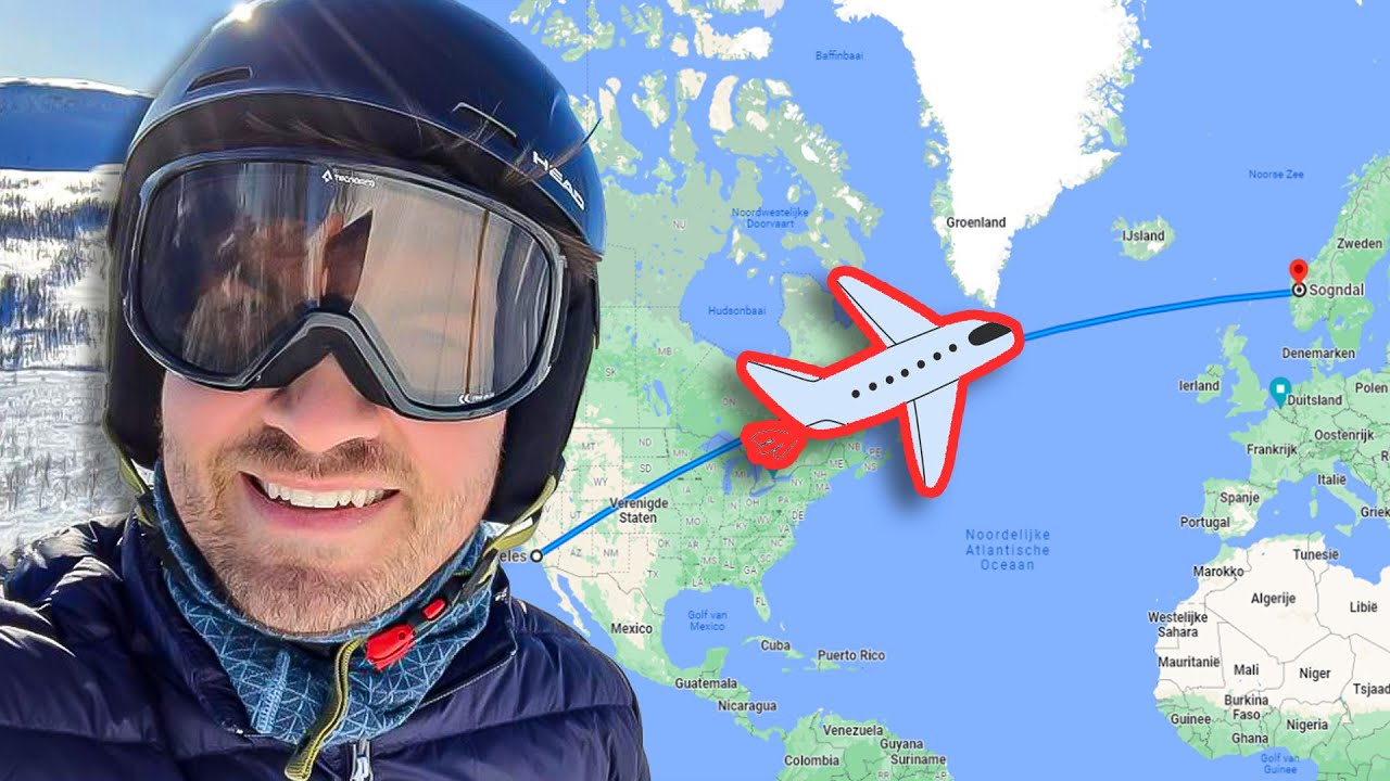 I flew back home for 24 hours to ski | AverageJonas
