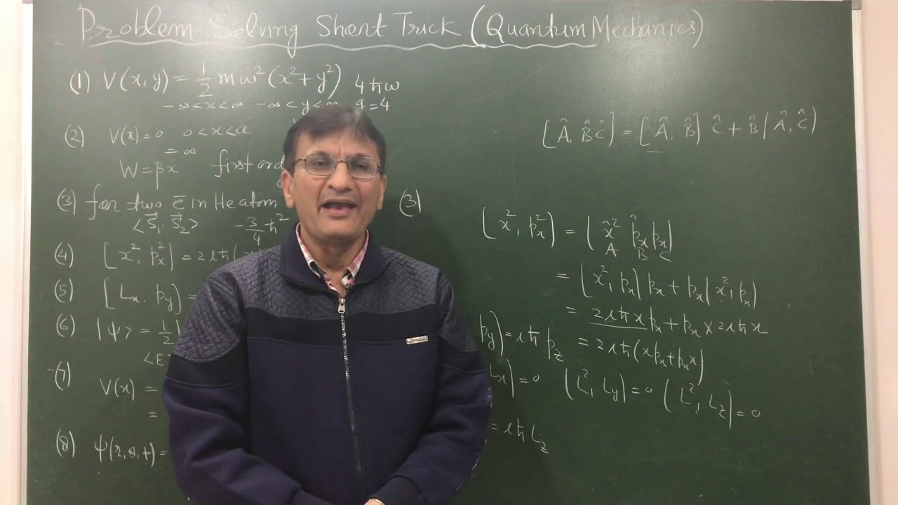 Problem Solving Short Tricks and New Concepts of Quantum Mechanics ( GATE Exam 2021 Special )