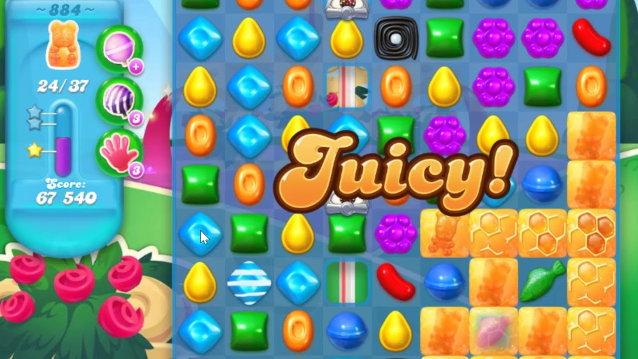 Candy Crush Soda Saga Level 884 NO BOOSTER
