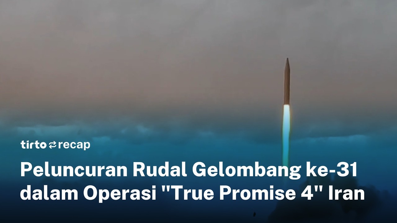 Detik-detik Peluncuran Rudal Iran Gelombang ke-31 dalam Operasi 