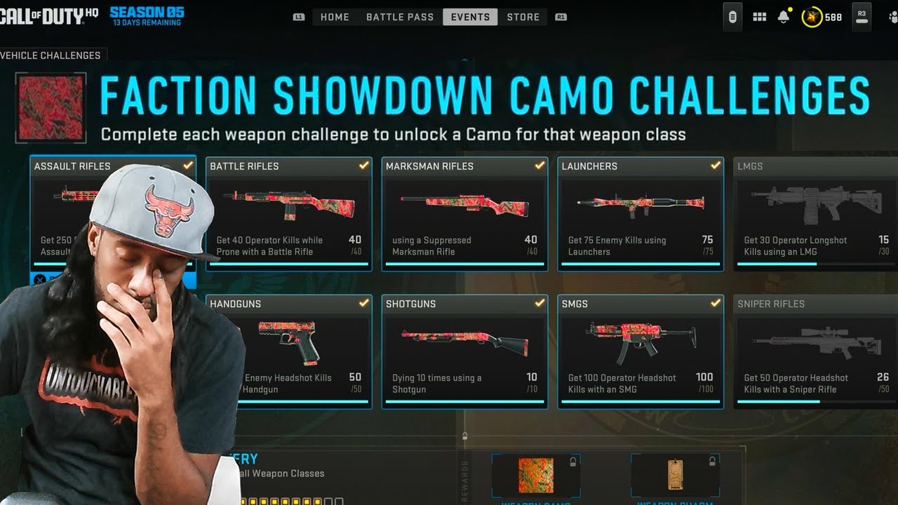 These Faction Showdown Camo Challenges are stressful