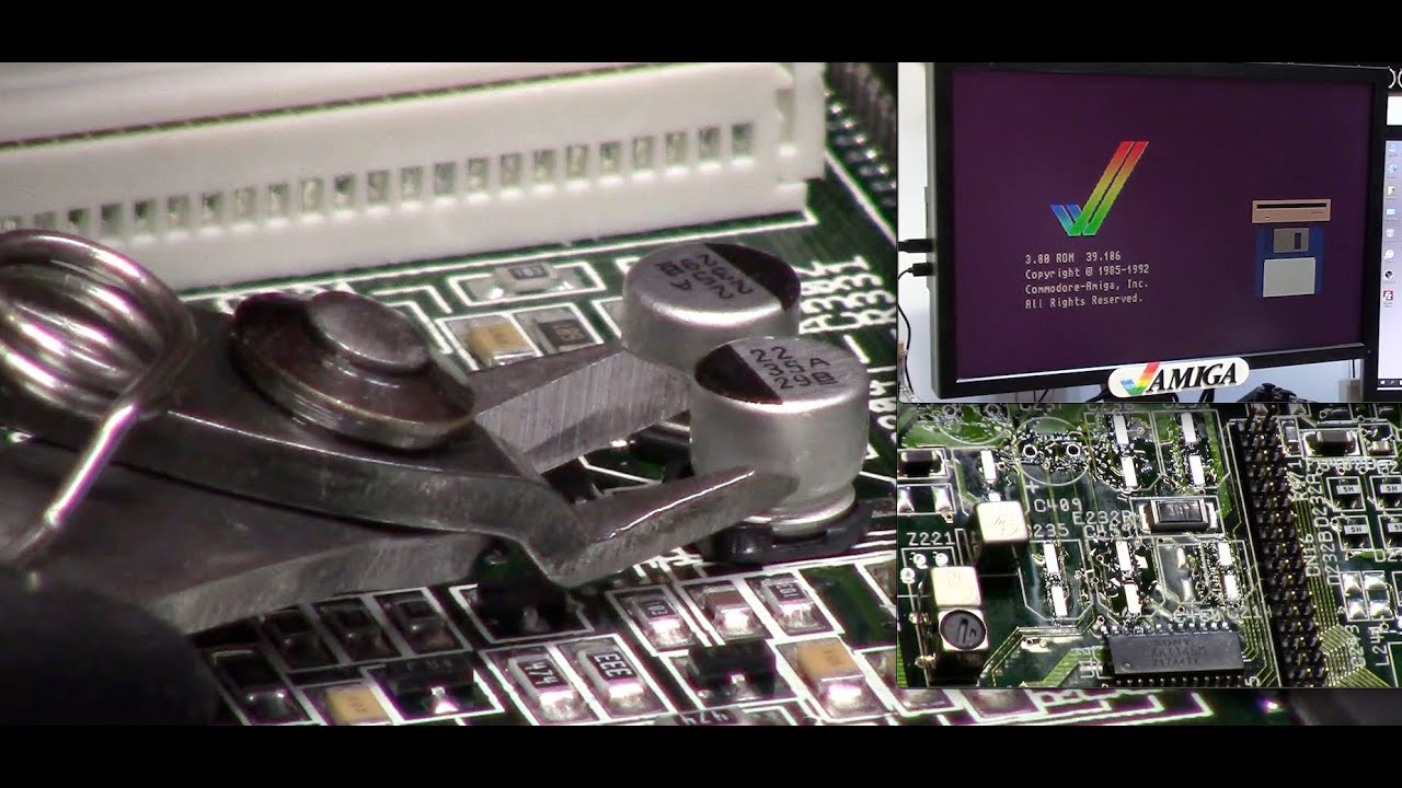Amiga 1200 CAP CUTTING RECAP RECOVERY HOWTO не будьте ненавистниками