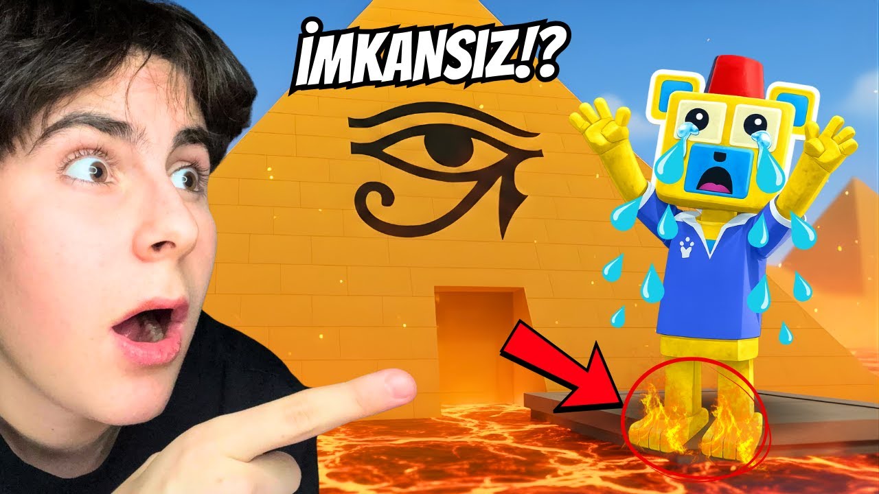 Yere DEĞMEDEN Piramite GİDİLEBİLİR Mİ? 😱 | Super Bear Adventure