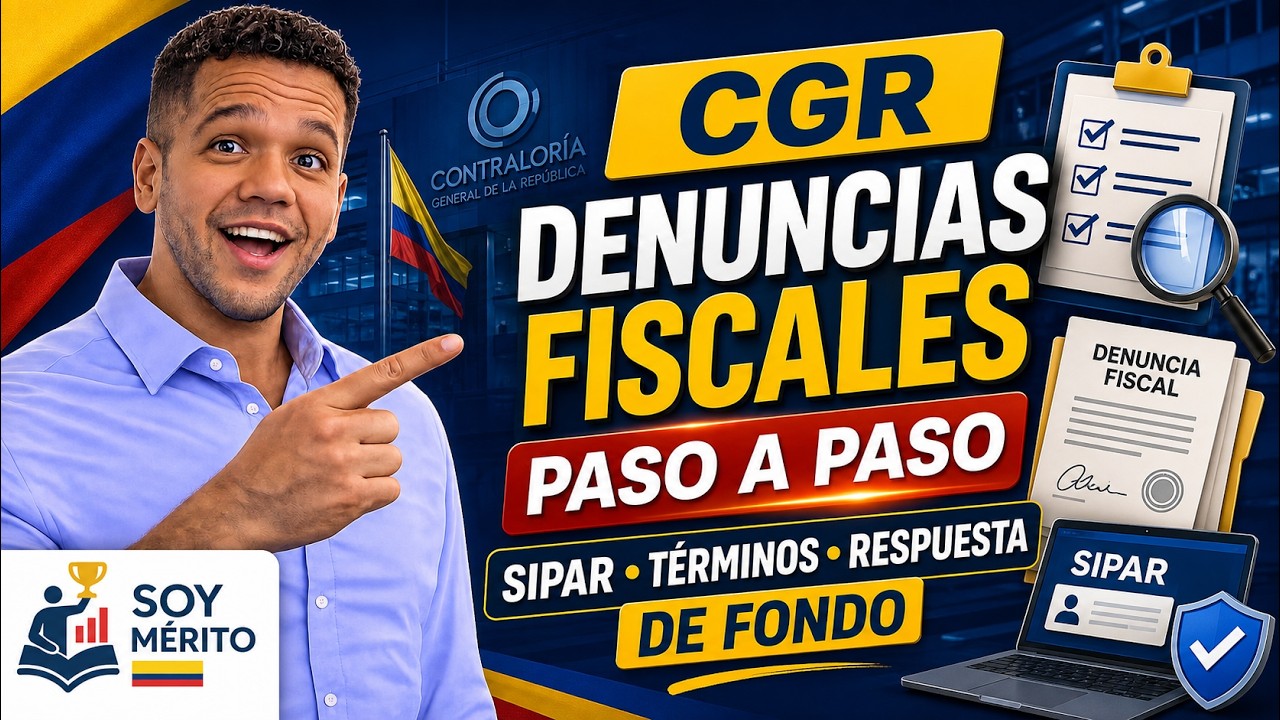 🔎 Denuncias Fiscales en la CGR (Paso a Paso) 🧾⚖️ | SIPAR, Términos y Respuesta de Fondo ✅ #CGR #cnsc