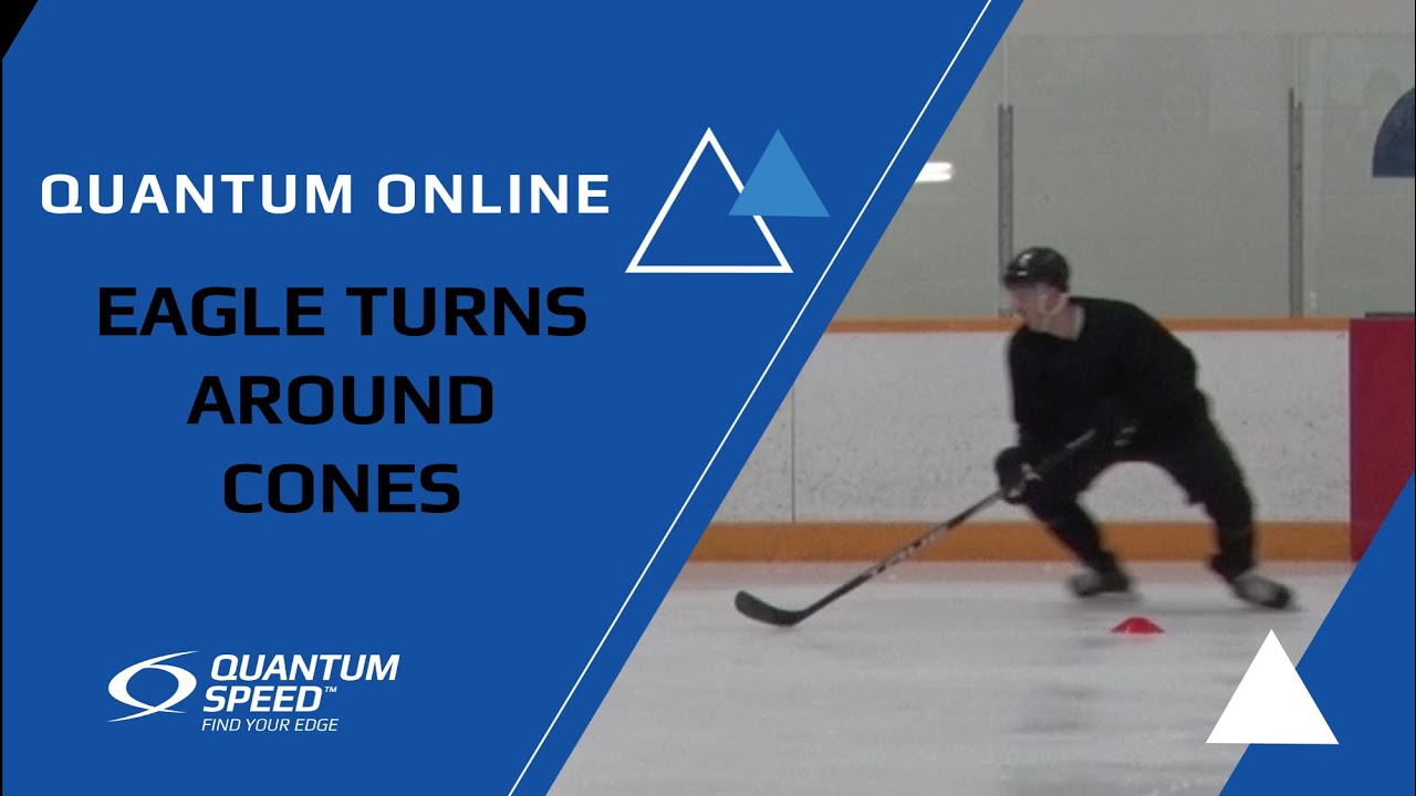Eagle Turn Around Cones | Foundational Skating Skills for Hockey and Ringette | Quantum Speed