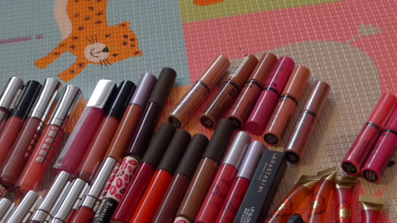 2016 MAKEUP DECLUTTER: Lipgloss/Liquid Lipsticks | iamgrape1119