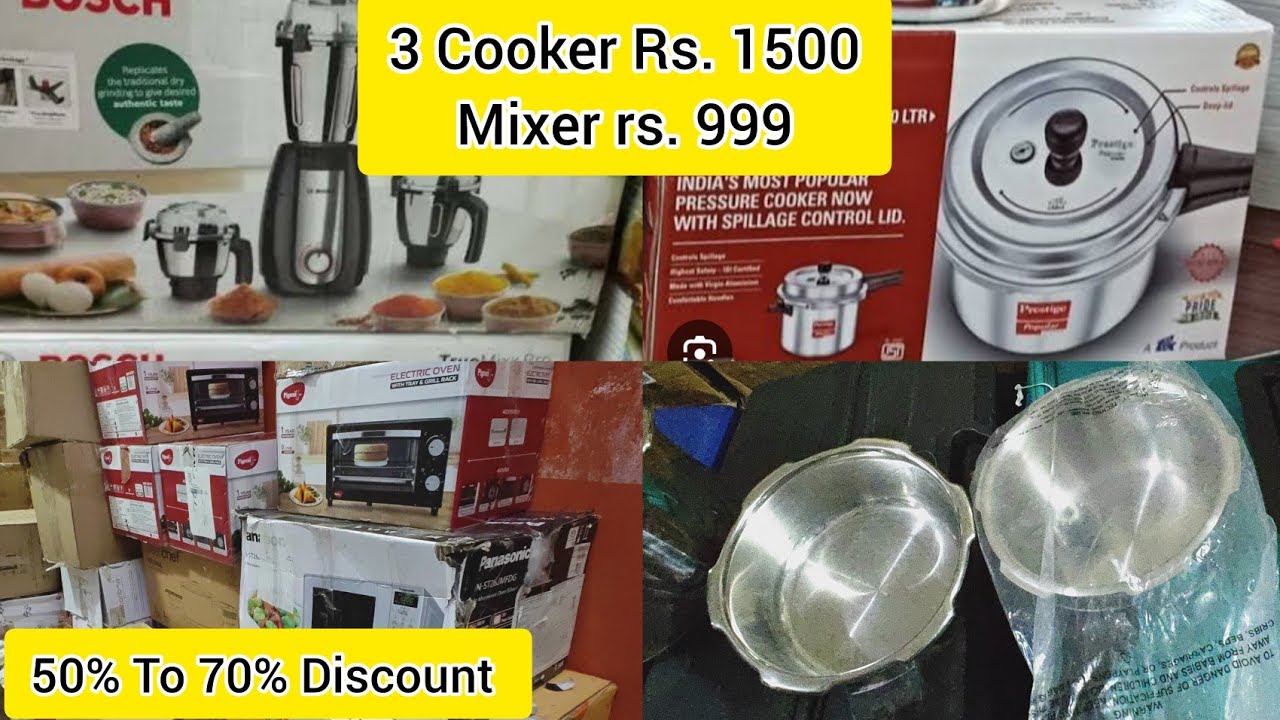 Bangalore Factory Outlet Home Appliances 50% To 70% Discounts! refrigerator cookware set nonstics
