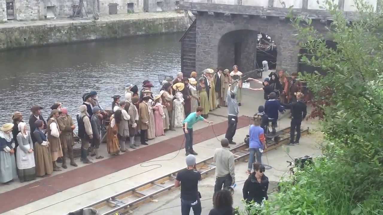 Kaptein Sabeltann / Captain Sabertooth - filming at Charlestown, Cornwall 27th Sept 2013