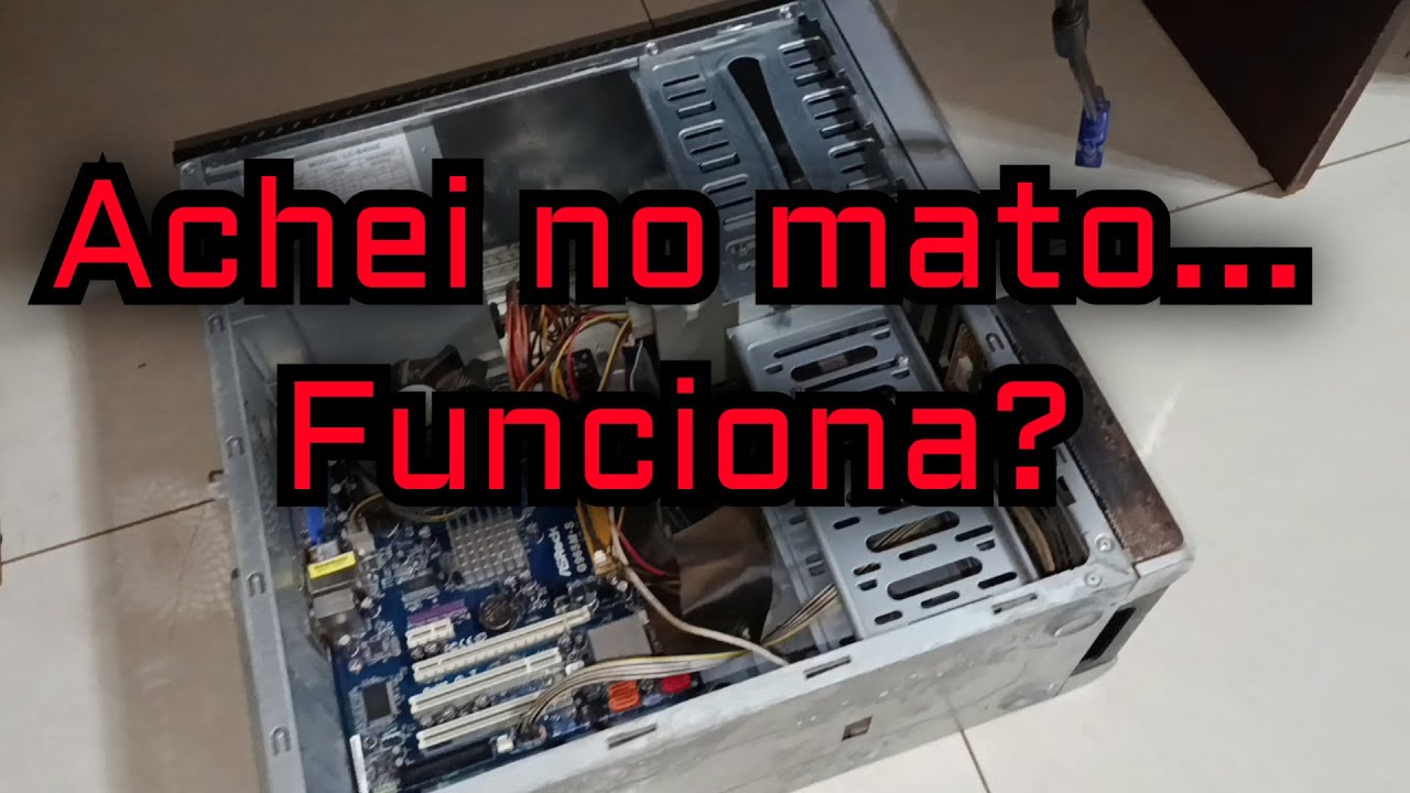 Achei esse computador no mato, será que funciona?  - Placa AsRock DDR2