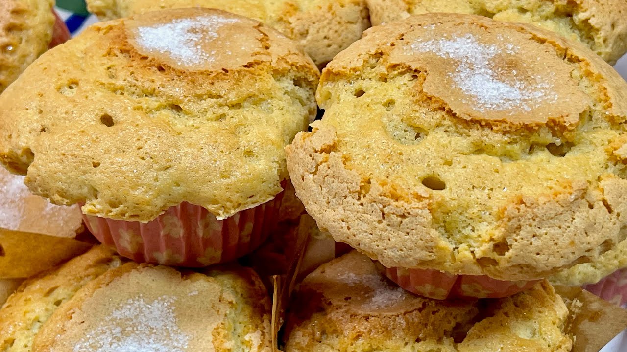 MAGDALENAS CASERAS CON RECETA ANTIGUA