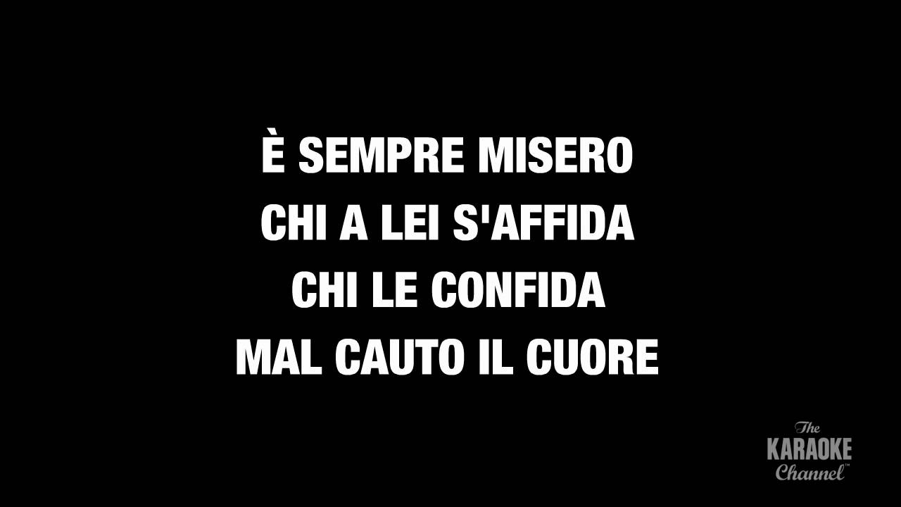 La donna e mobile | Karaoke with lyrics (no lead vocal)