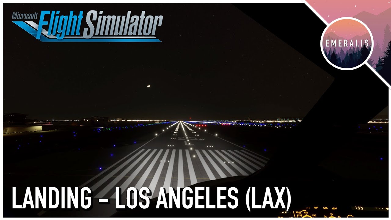 Night landing at Los Angeles | LAX | A320 NEO | Microsoft Flight Simulator 2020