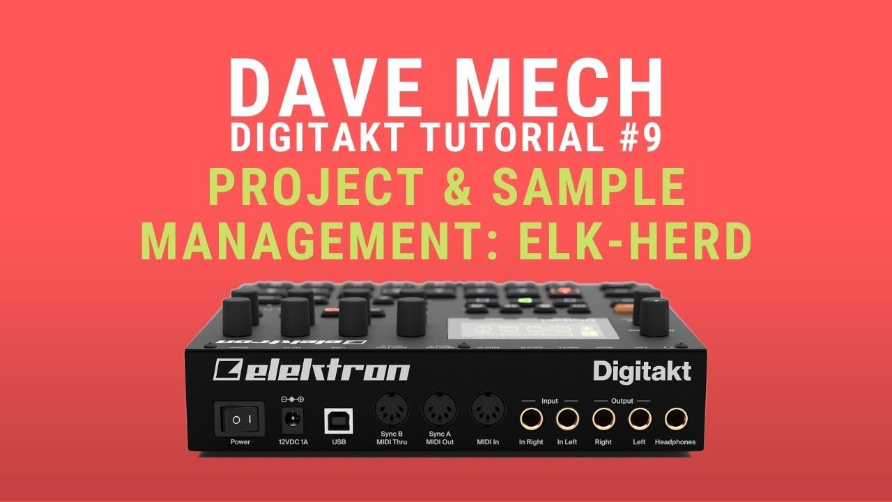 Project & Sample Management: Elk-Herd || Digitakt Tutorial #9