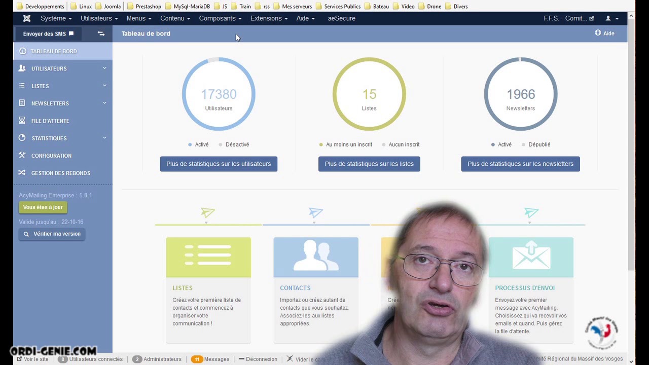 Le Composant GskiTitres pour Joomla à destination des clubs et comités de la F.F.S. (introduction)