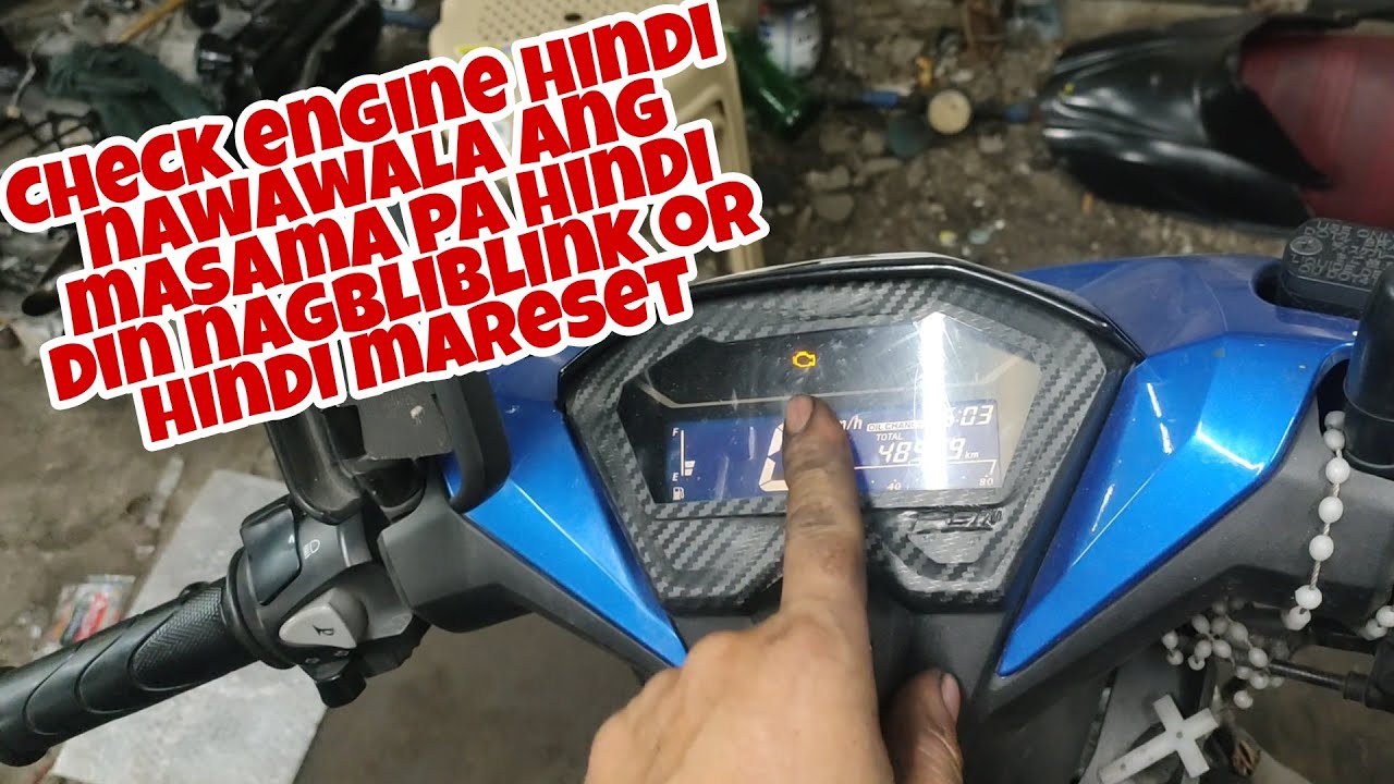 check engine honda click 125 hindi mareset at hindi rin nag bliblink kapag nereset