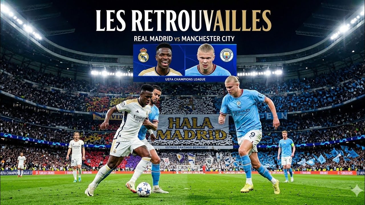 Real Madrid vs Manchester City. Choc des Titans 
