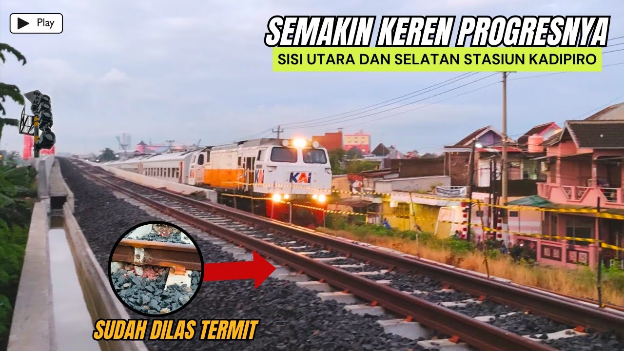 SISI UTARA REL KERETA API LAYANG JOGLO TERPANTAU SEMAKIN BAGUS | UPDATE REL SOLO SEMARANG