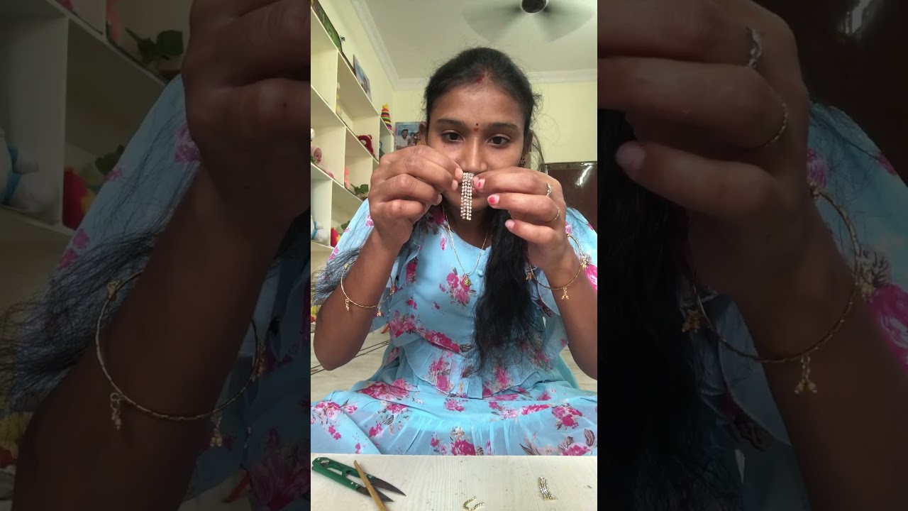 DIY-91 hanging earrings#handmadejewelry #diy #diycrafts #viralvideo #shorts #viralshorts #rajisokshi